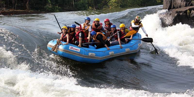Exciting water rafting adventure